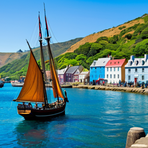 세인트헬레나 여행 유튜버 추천 - Jamestown Harbour Scene**

"A vibrant view of Jamestown harbour, Saint Helena, with colorful buildin...
